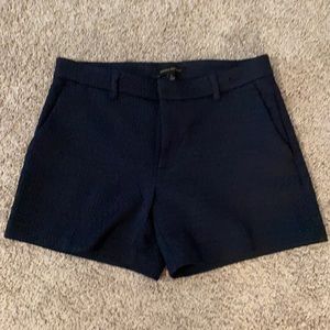 Banana Republic Navy Blue Textured Shorts